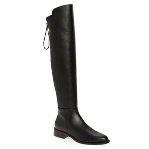 NEW Aquatalia Norina Waterproof Over the Knee Leather Boot in Black Sz. …